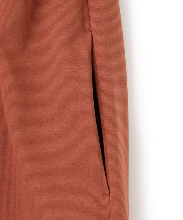 23区 L 【洗える】ライトスムース ロング ワンピース テラコッタ系