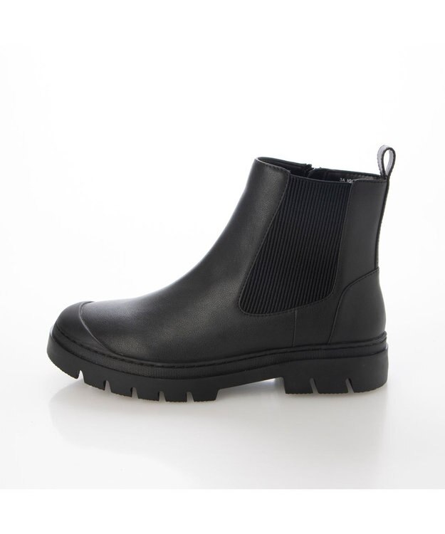 ing <ing>【レイン対応】ラバートゥサイドゴアブーツ ブラック