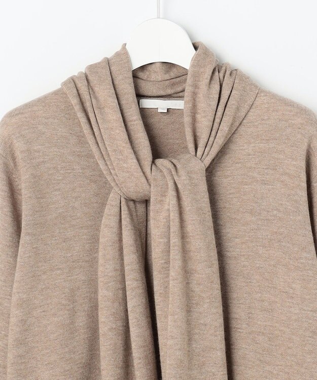 自由区 S 【SHIHOさん着用】ウールハイゲージVネック ニット ベージュ