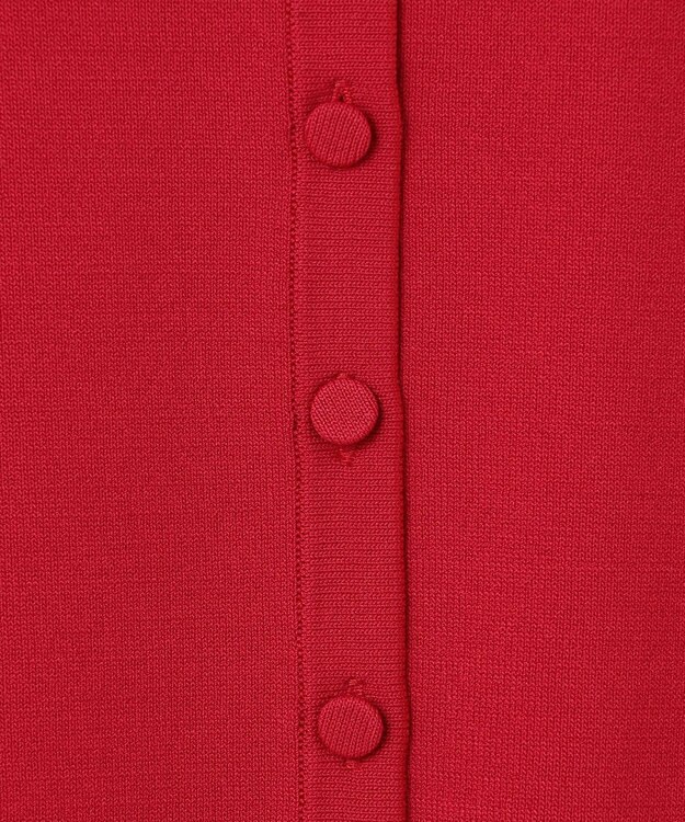 組曲 クルミボタン ニットカーディガン レッド系