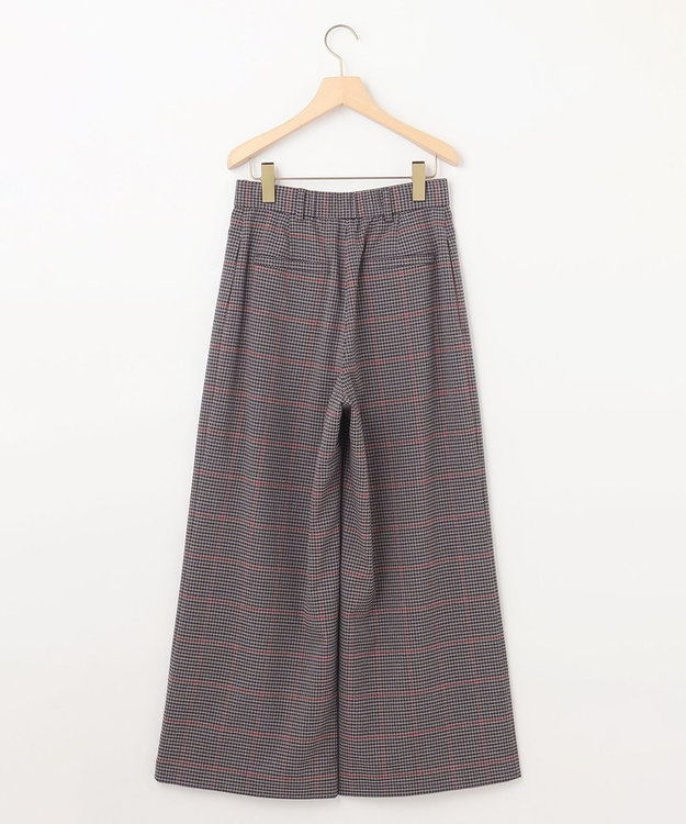 組曲 T/Rツイルストレッチ ワイドパンツ ライトグレー系3