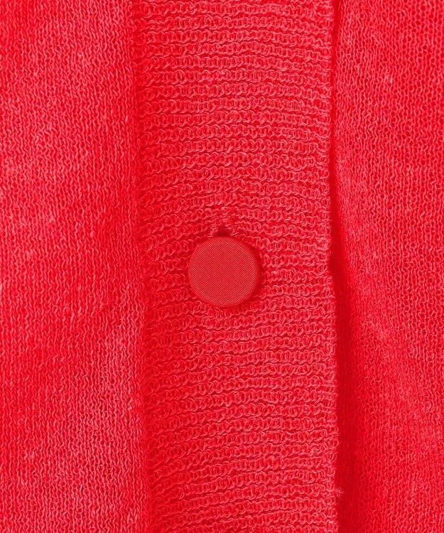 BEIGE， 【洗える・Oggi 7月号掲載】LUPINUS / 前後2WAYシアーニットカーディガン Poppy Red