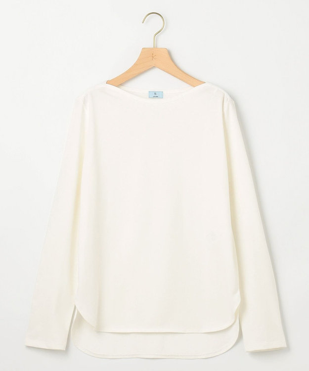 組曲 コットンバスクロング Tシャツ アイボリー系