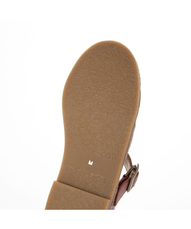 ing <ing>【サスティナブル】クロスメッシュデザインサンダル レッド