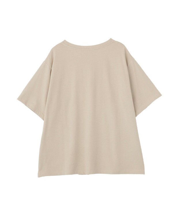 Green Parks 【適ON】多段きれい目ロゴＴシャツ Beige