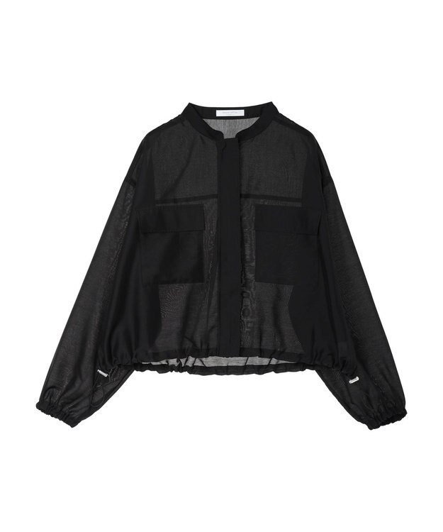 Green Parks シアーショート丈ブルゾン Black