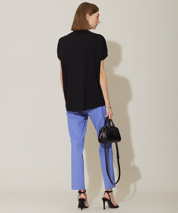 ICB 【接触冷感・UVカット・洗える】 ヴィスコースナイロンハイゲージ プルオーバー ブラック系