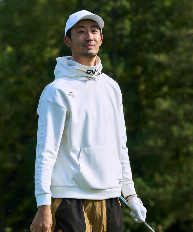 PW CIRCULUS 【MEN】スエード調 デタッチャブルフーディ ホワイト系