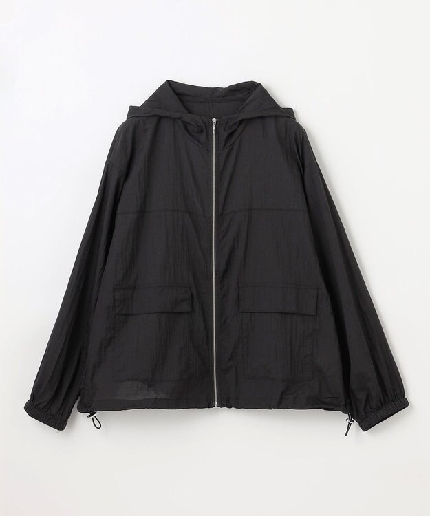 ANY 【WEB限定】シアーフードブルゾン ブラック