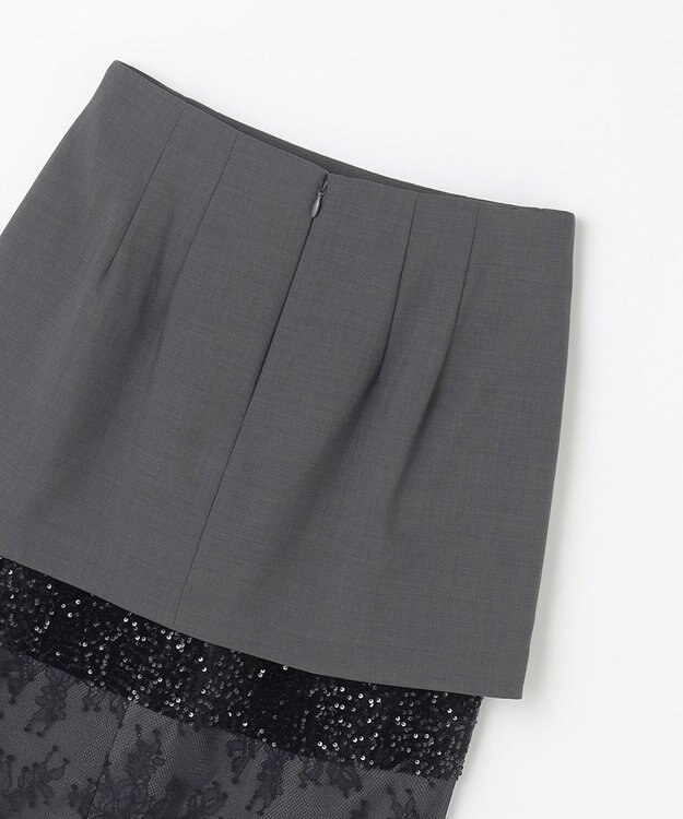 GRACE CONTINENTAL コンビタイトスカート グレー