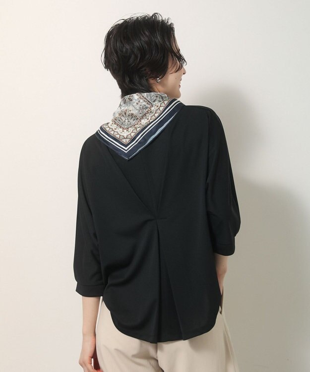 Green Parks 【優秀ブラウス】マルチ機能バックデザインブラウス Black