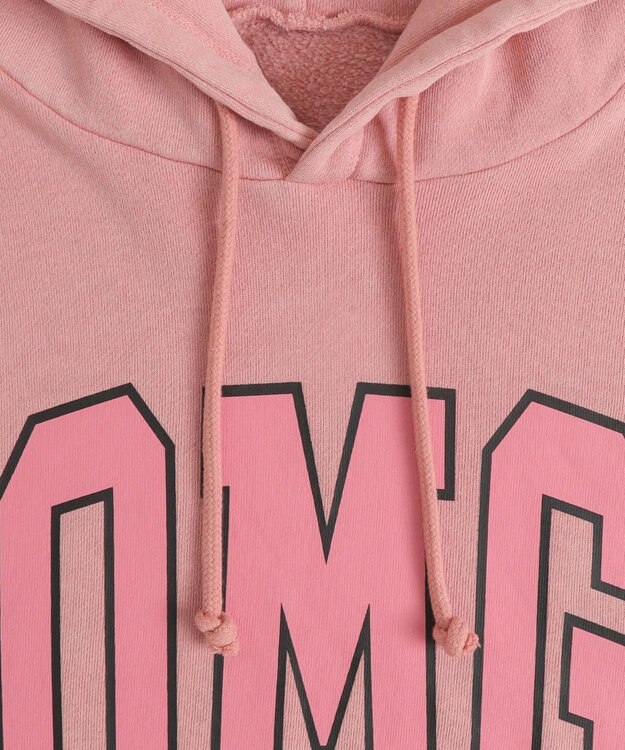 WEGO 【ユニセックス着用ITEM】ピグメントOMGプルパーカー ピンク