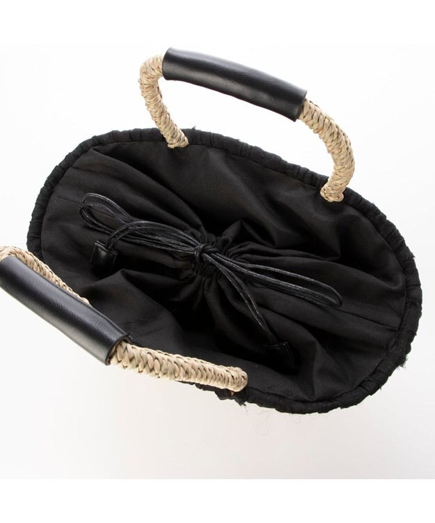 UNBILLION カシュカシュ cachecache / 口元かがりカゴバッグ ブラック