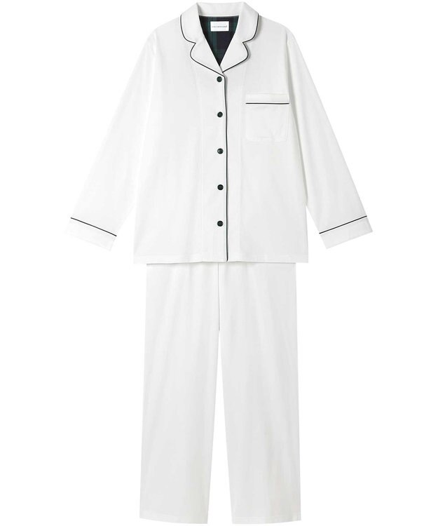 une nana cool 【綿100％】なめらかスムースパシャマ WH