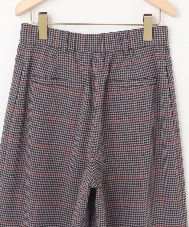 組曲 T/Rツイルストレッチ ワイドパンツ ライトグレー系3