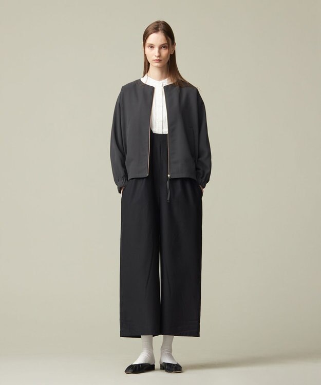 J.PRESS YORK STREET 【WOMEN】ハイウエストサロペット ブラック系