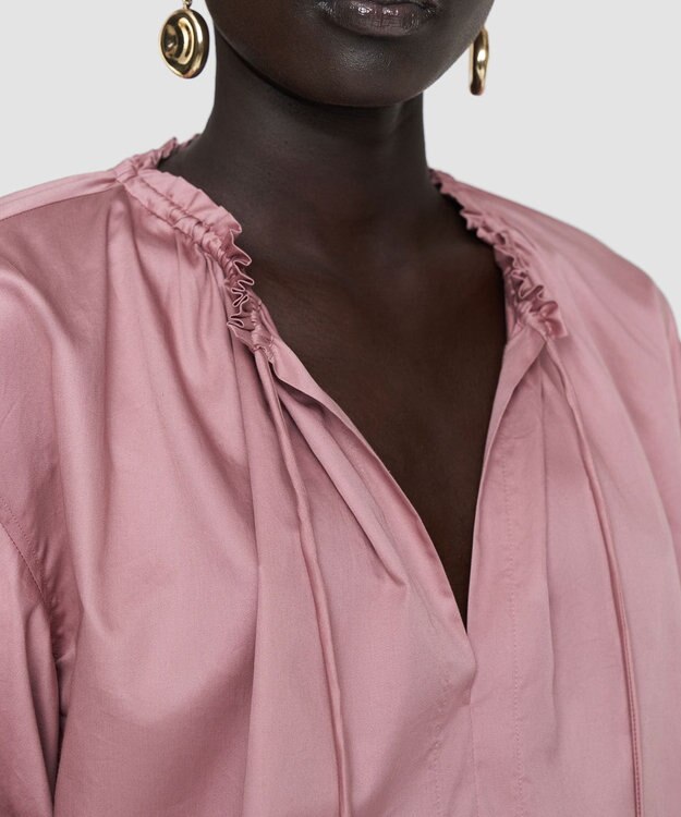 JOSEPH コットンサティーンブラウス　NADOR Musk