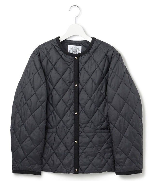 J.PRESS LADIES 【WEB限定カラーあり・洗える】コンパクトタフタキルティング ブルゾン ネイビー系