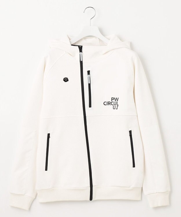 PW CIRCULUS 【MEN】DIMPLE  ジップアップ フーディ ホワイト系