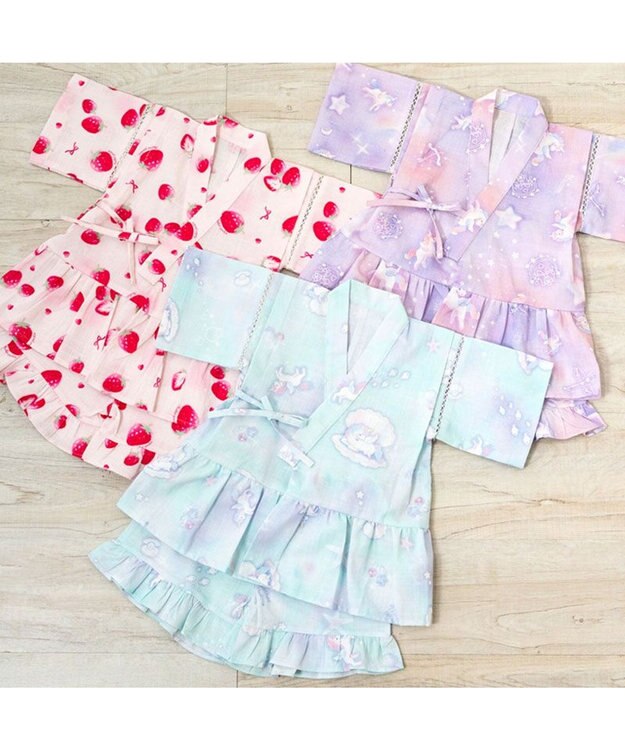 Mother garden 2025 マザーガーデン ユニコーン 甚平  《ミルキーウェイ》 95～100cm ミルキーウェイ