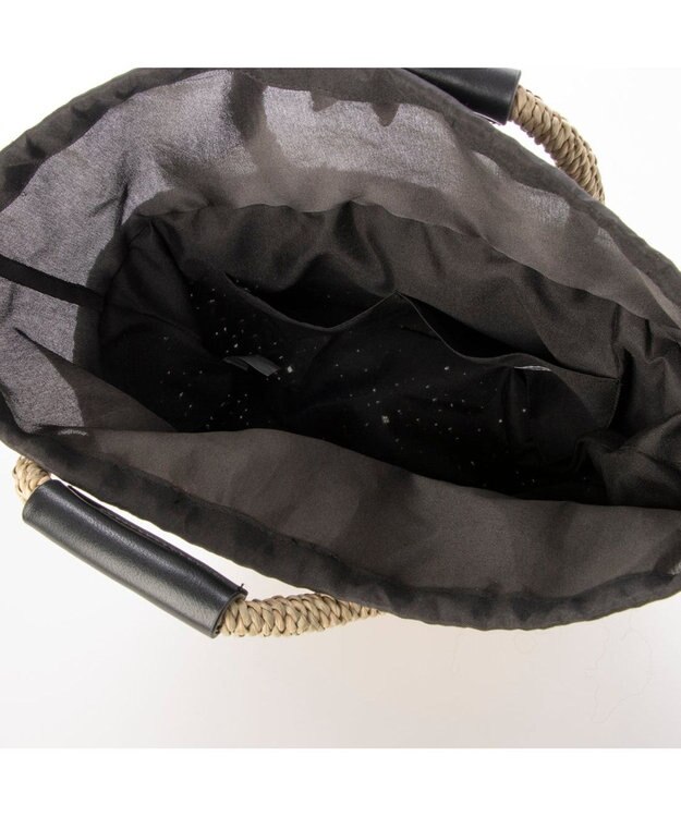 UNBILLION カシュカシュ cachecache / 口元かがりカゴバッグ ブラック