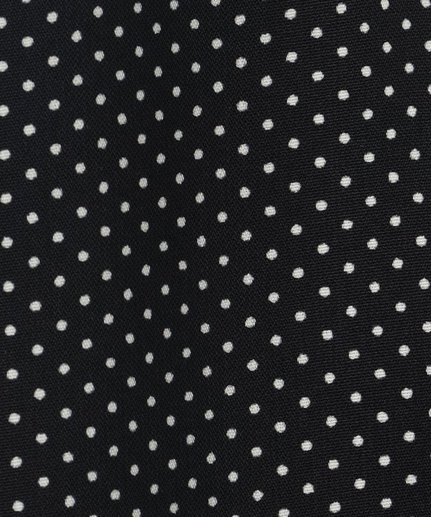 ANY 【洗濯機可能/ウエストゴム】ウエストギャザー ワンピース ブラックドット