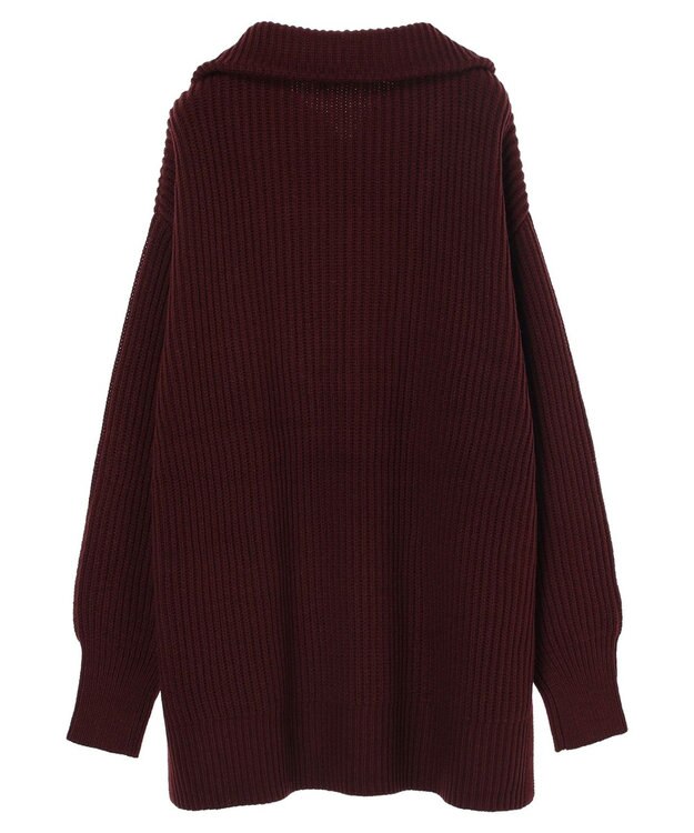 Green Parks Ｚｉｐ付きアゼニットチュニック Brown