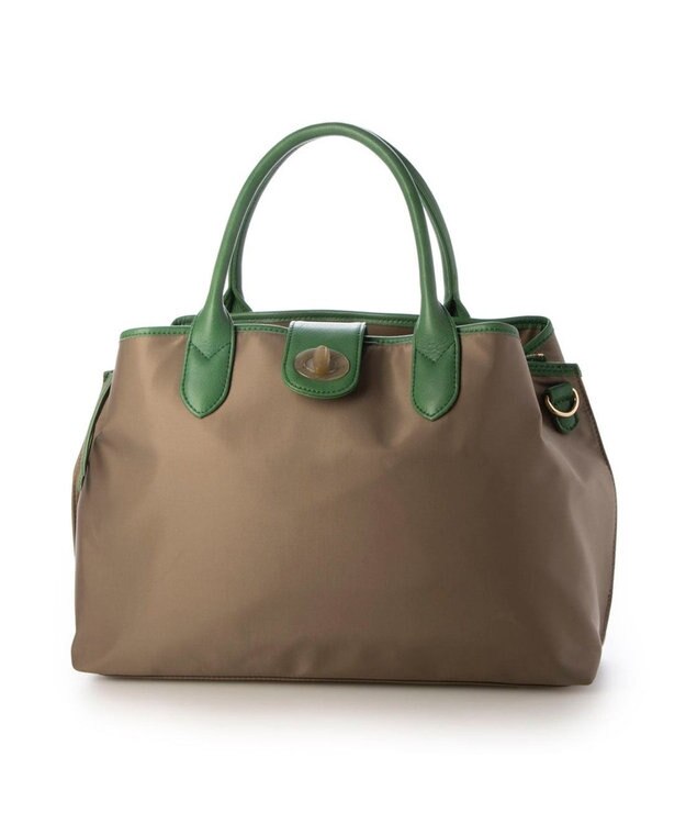 UNBILLION ペルケ perche / ナイロン×牛革付属ユーティリティ2wayトート ライトオーク