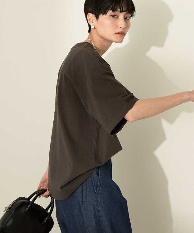 AMERICAN HOLIC バイオウォッシュ加工ロゴＴシャツ Red