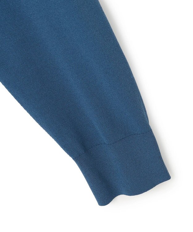 JOSEPH HOMME 【ストレッチ】リュクスレーヨン　クルーネック長袖ニット ブルー系