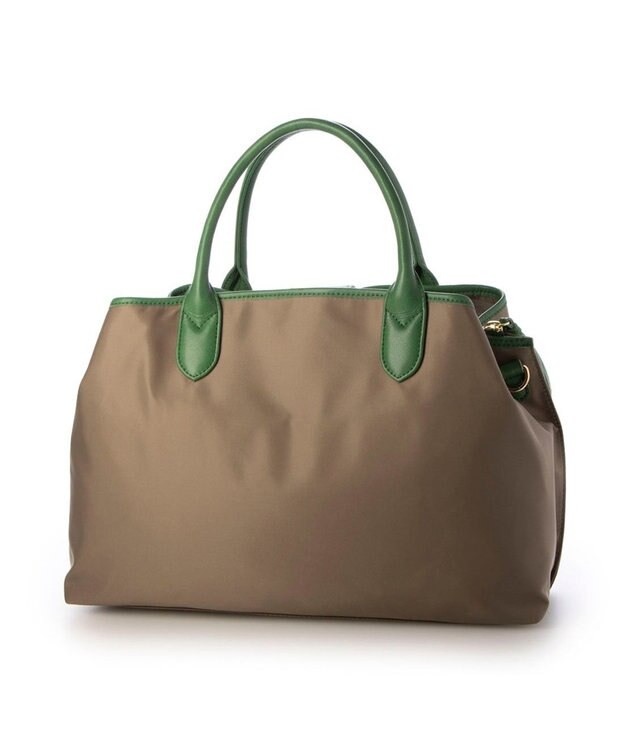 UNBILLION ペルケ perche / ナイロン×牛革付属ユーティリティ2wayトート ライトオーク