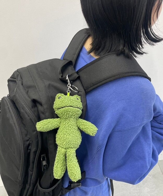 WEGO もこもこけろちゃんぬいぐるみキーホルダー グリーン