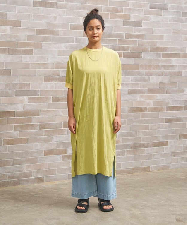 J.PRESS YORK STREET 【WOMEN】ソフトワイドデニム ダルブルー系