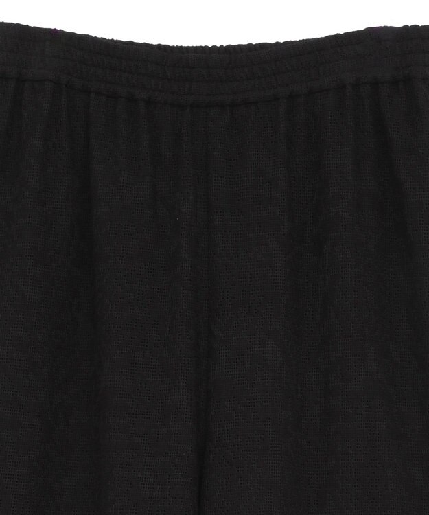 earth music&ecology レースイージーパンツ Black