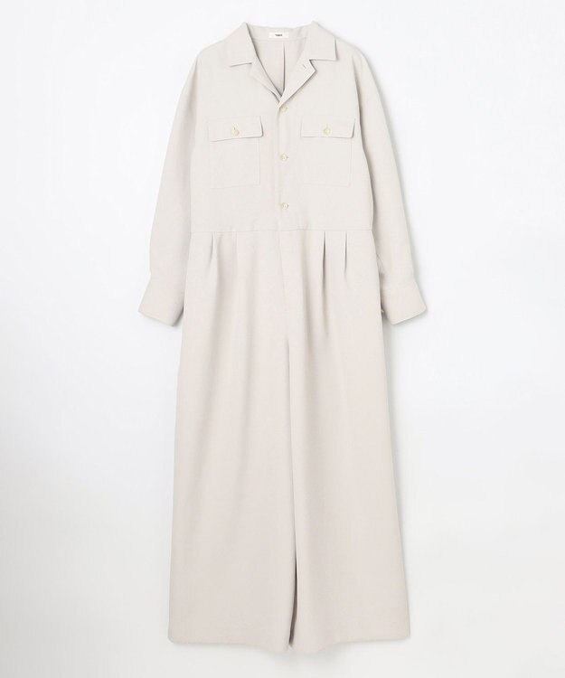 NAVE 【ReNAVE・洗える/UVカット】スパンポリエステル ジャンプスーツ ベージュ系