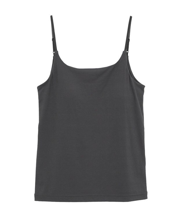 AMERICAN HOLIC 【カップ付き】細リブキャミソール Charcoal Gray