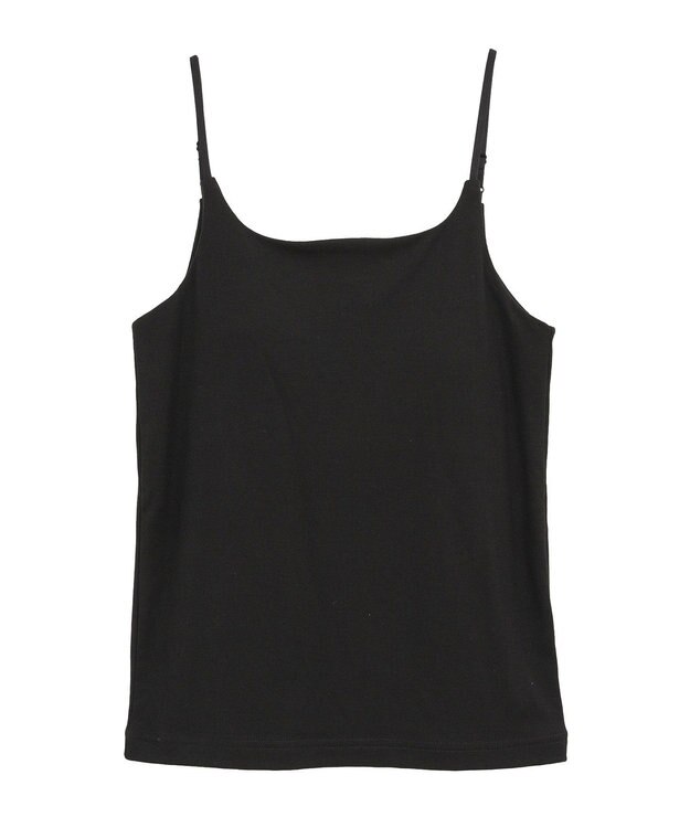 AMERICAN HOLIC 【カップ付き】細リブキャミソール Black