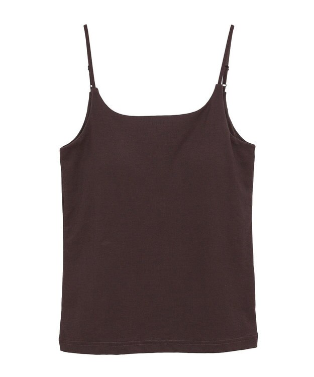AMERICAN HOLIC 【カップ付き】細リブキャミソール Brown