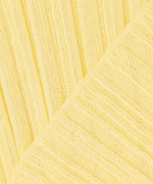 uncrave シアーニット タートルネック トップス（uncrave WHITE） レモン