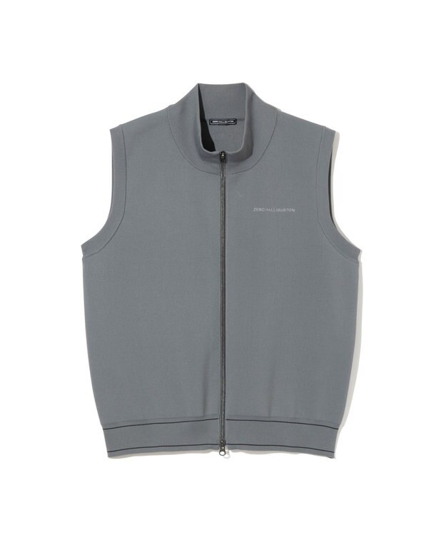 ZERO HALLIBURTON フルジップニットベスト ZHG-M6S3  85186 グレー