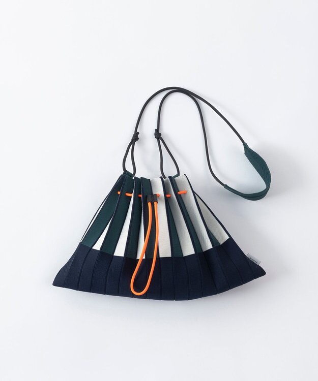 TRICOTE プリーツストライプミニバッグ 39NAVY