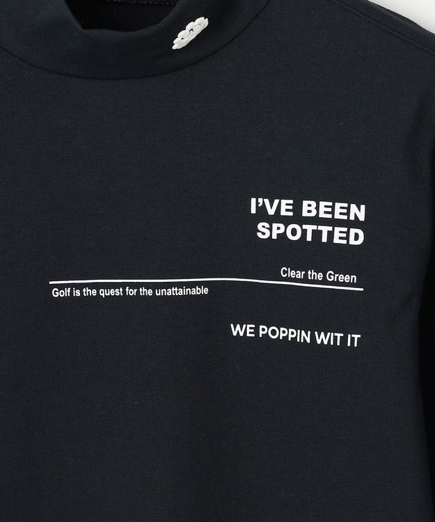 PW CIRCULUS 【WOMEN】ベーシックロングスリーブモックネック ゴルフウェア レディース ブラック系