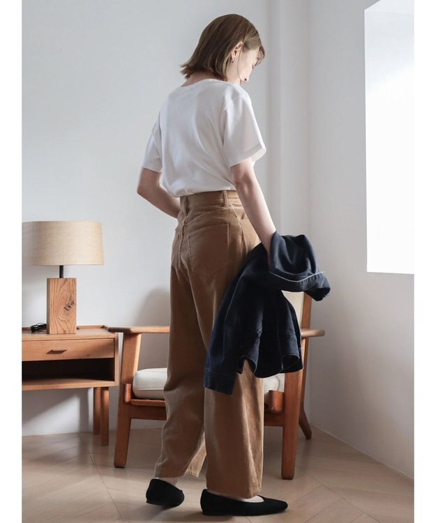 AMERICAN HOLIC コーデュロイコクーンパンツ Camel