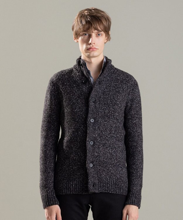 JOSEPH HOMME ツイストメランジ　ニットカーディガン　 グレー系