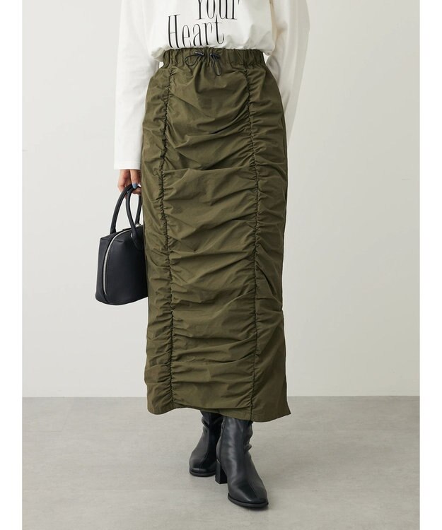 Green Parks ・ＲＡＹ　ＣＡＳＳＩＮ　フロントギャザーナロースカート