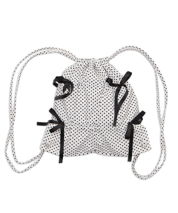 WEGO ドロストリボンギャザーナップサック 柄2