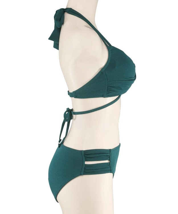 San-ai Resort（三愛水着楽園） 【San-ai Resort×PEACH　JOHNコラボ】【ナイスバディ水着】カシュクールワイヤービキニ　9M・11L　【San-ai Resort（サンアイリゾート）】 グリーン