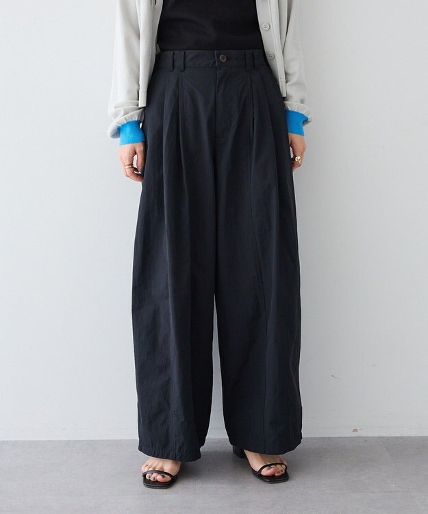 CRAFT STANDARD BOUTIQUE コットンナイロンカーブパンツ Black