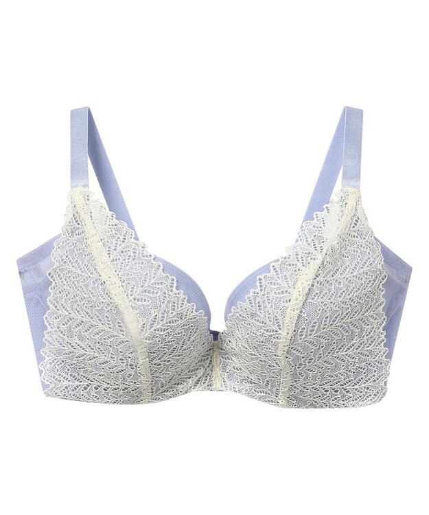 une nana cool さあわたし レース 脇高ブラジャー グレイッシュブルー