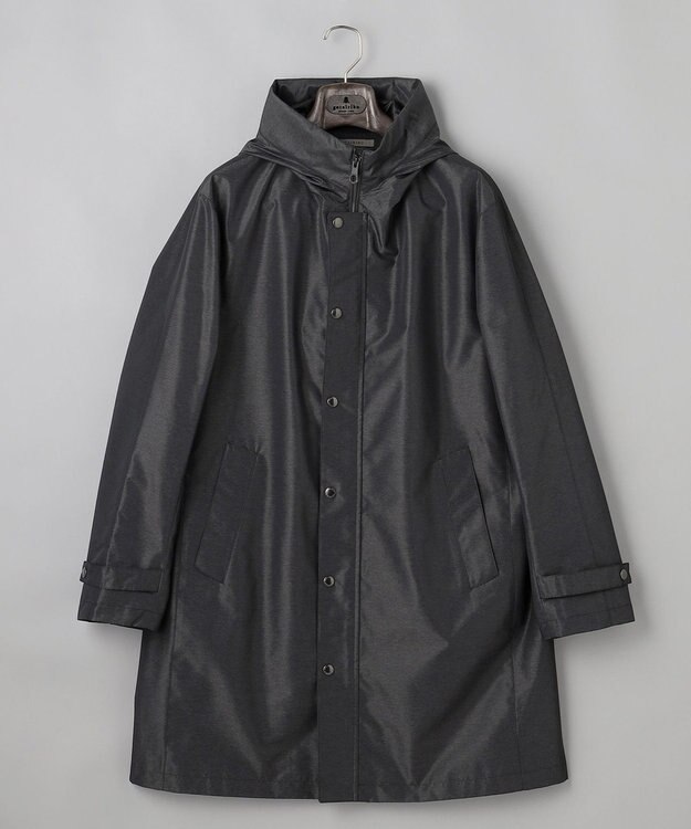 GOTAIRIKU 【シーンレスに対応】ブライトシャンブレーミリタリーパーカ コート ブラック系8